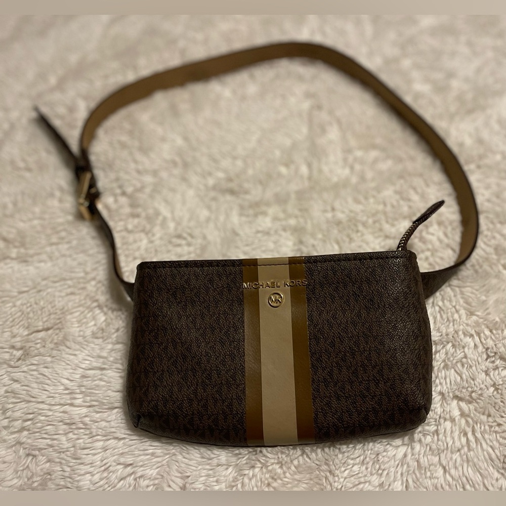 MICHAEL KORS Belt Bag Fanny Pack Waist Pouch Wallet Size L XL
